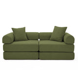 Modular Folding Corduroy Convertible Sofa Bed - Omega Lifestyles