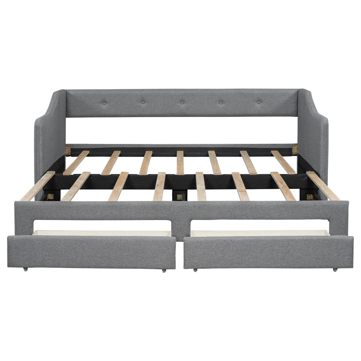 Twin XL Upholstered Daybed With Two Storage Drawers - Omega Lifestyles