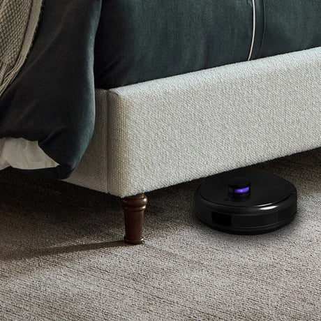 King Contemporary Cream White Boucle Upholstered Bed Frame - Omega Lifestyles