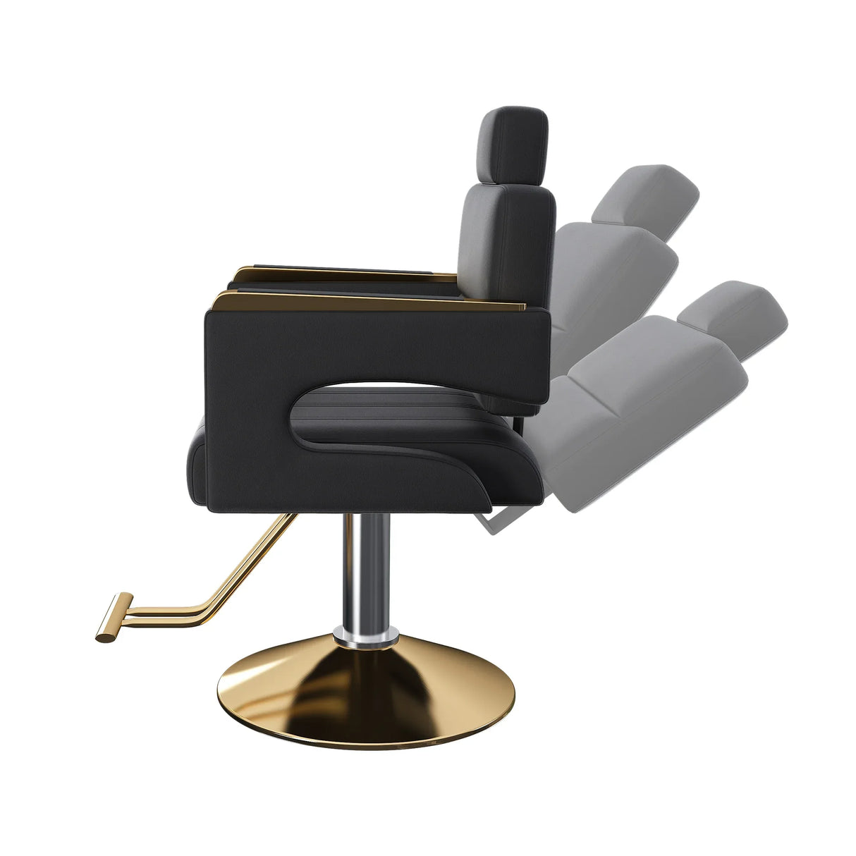 Professional Hydraulic Reclining PU Leather Barber Chair - Omega Lifestyles