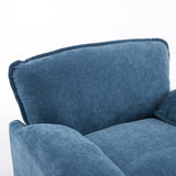 Oversized Chenille Lounge Chair With Thick Cushions - Omega Lifestyles