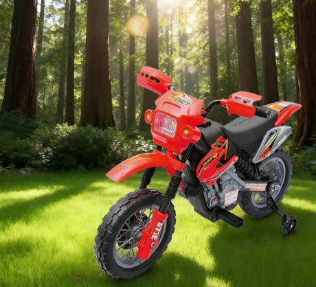 Electric Kids Ride-On Motorcycle Dirt Bike Toy - Omega Lifestyles