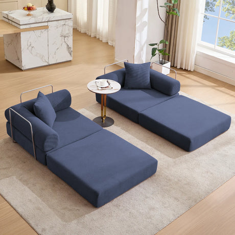 Modular Folding Convertible Corduroy Sofa Bed - Omega Lifestyles