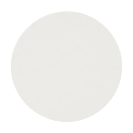 Natural White Round Cement Coffee Table Synthetic Wood - Omega Lifestyles