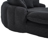 Oversized Chenille Memory Foam Bean Bag Sofa With Pillows - Omega Lifestyles