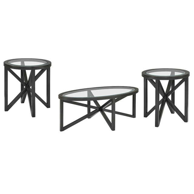 Modern Round Tempered Glass Wood Base Coffee Table - Omega Lifestyles