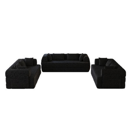 Convertible Chenille Sleeper Sofa Bed With Storage Pocket - Omega Lifestyles