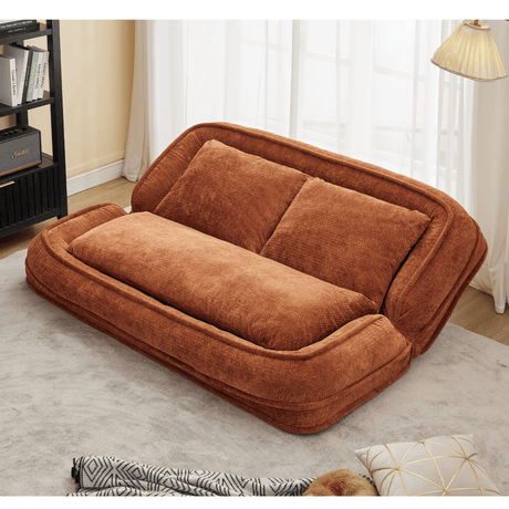 Convertible Adjustable Position Chenille Lazy Loveseat Sofa - Sleep Galleria