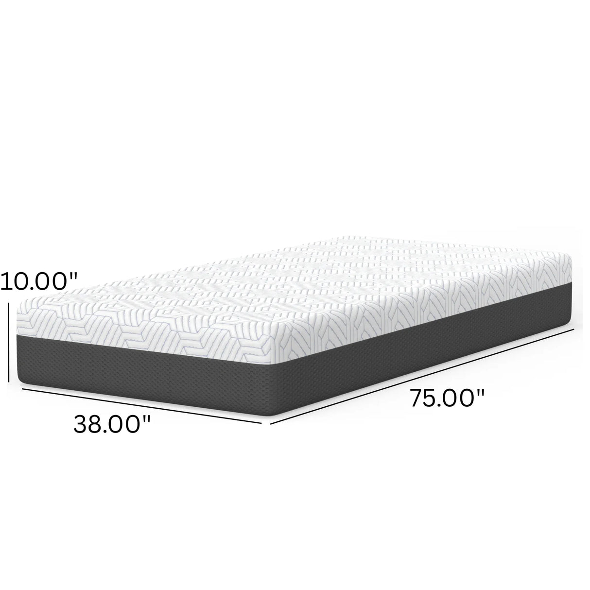 Twin Medium 10-Inch Pur Chill Cooling Memory Foam Mattress - Omega Lifestyles