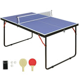 Mid-Size Foldable Indoor Outdoor Portable Ping Pong Table - Omega Lifestyles