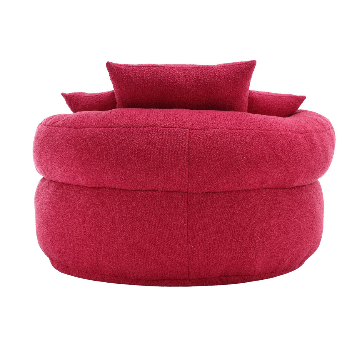 Modern Chenille Sponge Circular Sleeper Chair With Pillows - Omega Lifestyles
