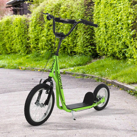 Youth Adjustable Handlebar Kick Scooter With Inflatable Tires - Omega Lifestyles