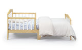 Twain Solid Wood Two-Tone Toddler Bed With Safety Rails - Omega Lifestyles