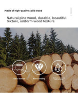 Solid Rubberwood White Coat Rack Stand 70.8-Inch - Omega Lifestyles