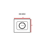 Concrete Outdoor Modern Gas Fire Pit With Hidden Tank Compartment - Omega Lifestyles