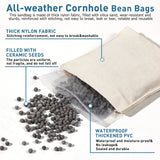 Solid Wood Tailgate Size Cornhole Set With Bean Bags - Omega Lifestyles