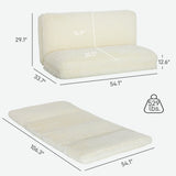Ultra-Soft Plush Floor Sofa Bed With Foam Filling - Omega Lifestyles