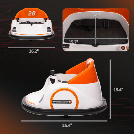 Toddler Bumper Car With Remote Control And LED Lights - Omega Lifestyles