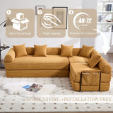 Convertible Corduroy Memory Foam Folding Sofa Bed - Omega Lifestyles