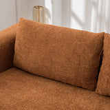 Convertible Chenille Foam Loveseat Sofa Bed With Pillows - Omega Lifestyles