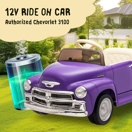 Electric Ride On Chevrolet Truck With Bluetooth Lights - Omega Lifestyles