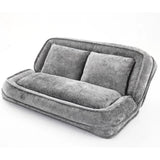 Medium-Soft Adjustable Loveseat Lazy Sofa With Chenille Upholstery - Omega Lifestyles
