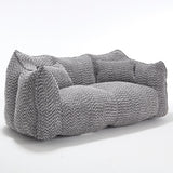 Dual Chenille Bean Bag Chair With High Resilience Foam Core - Omega Lifestyles