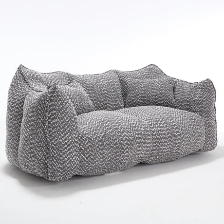 Dual Chenille Bean Bag Chair With High Resilience Foam Core - Omega Lifestyles