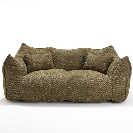 Dual Chenille Bean Bag Chair With High Resilience Foam Core - Omega Lifestyles