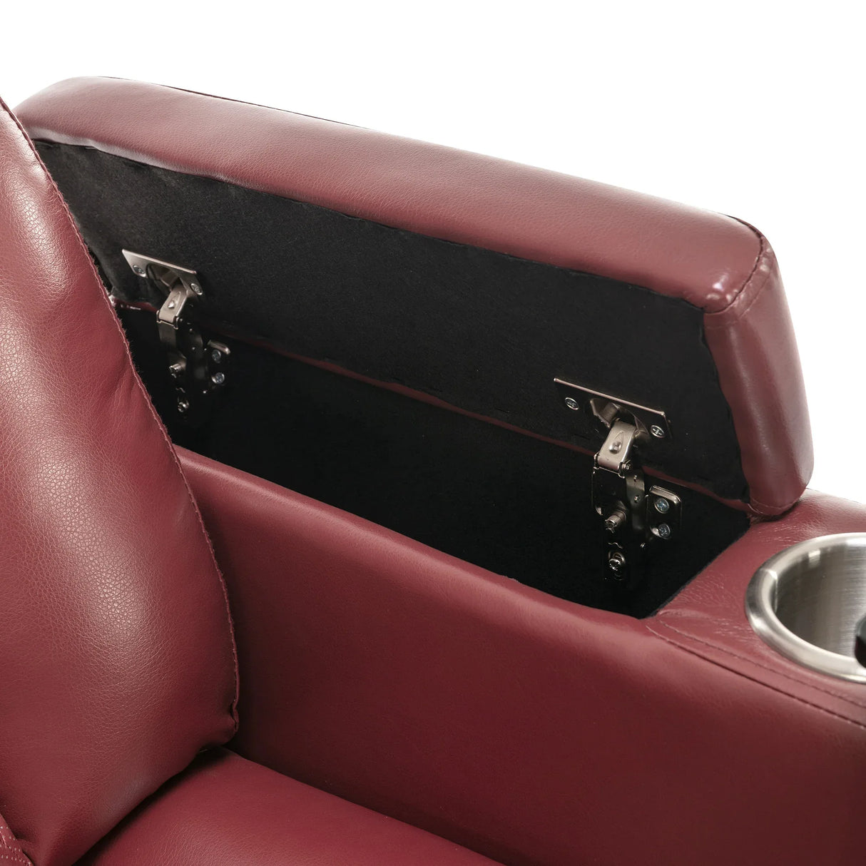 Power Recliner Chair PU Leather With USB Tray Table - Omega Lifestyles