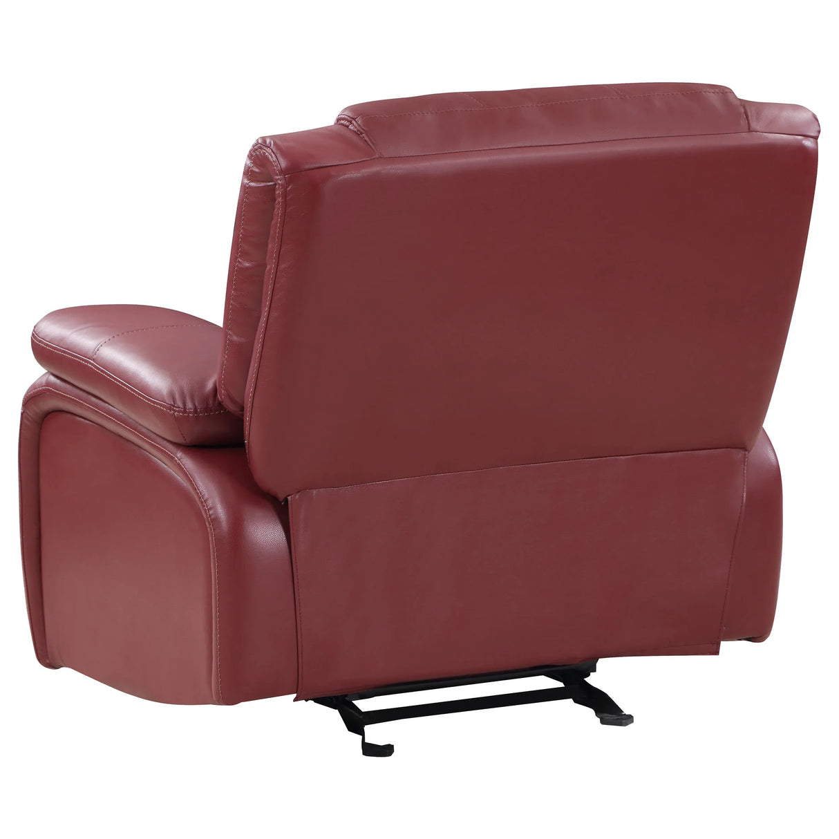 Red Upholstered Extra-Wide Glider Recliner Chair - Omega Lifestyles