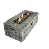 Modern Fiber Reinforced Concrete Propane Fire Pit Table - Omega Lifestyles