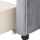 Twin Velvet Upholstered Daybed With Drawers - Omega Lifestyles