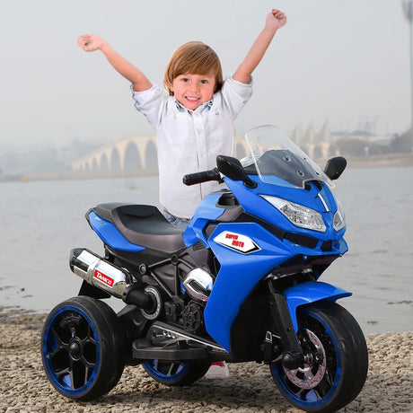 12V Kids Electric Ride-On Motorcycle With Lighting Wheels - Omega Lifestyles