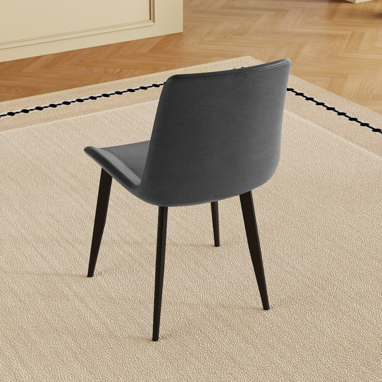 Modern PU Leather Ergonomic Dining Chairs Set of 4 - Omega Lifestyles