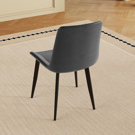 Modern PU Leather Ergonomic Dining Chairs Set of 4 - Omega Lifestyles