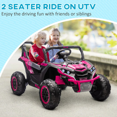 Kids 2-Seater Electric Ride-On Car With Suspension - Omega Lifestyles