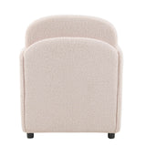 Pet Friendly Sherpa Upholstered Fluffy Fabric Accent Chair - Omega Lifestyles