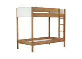 Twin Over Twin Rubber Wood Teddy Fleece Upholstered Bunk Bed - Omega Lifestyles