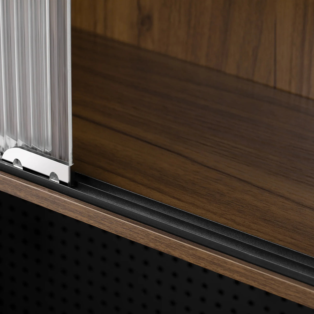 Mid-Century Modern Walnut Foldable Desk With Hutch - Omega Lifestyles