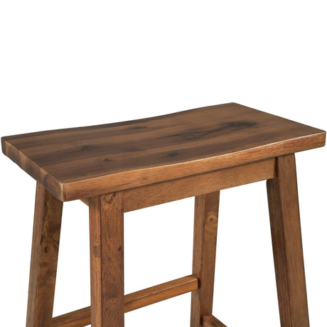 Rustic Solid Wood Kitchen Island Set With Seating - Omega Lifestyles