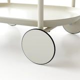 Artsy Ancient White Mobile Kitchen Storage Cart - Omega Lifestyles