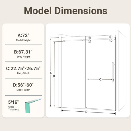 Frameless Matte Black 8mm Tempered Glass Shower Door - Omega Lifestyles