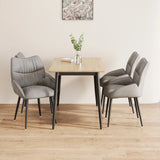 Modern Minimalist Wood Grain Dining Table Chair Set - Omega Lifestyles