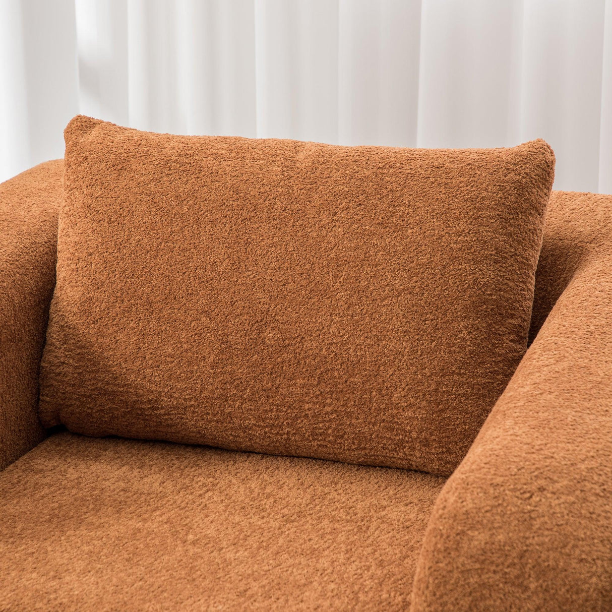 Convertible Chenille Foldable Single Sofa Bed With Pillow - Omega Lifestyles