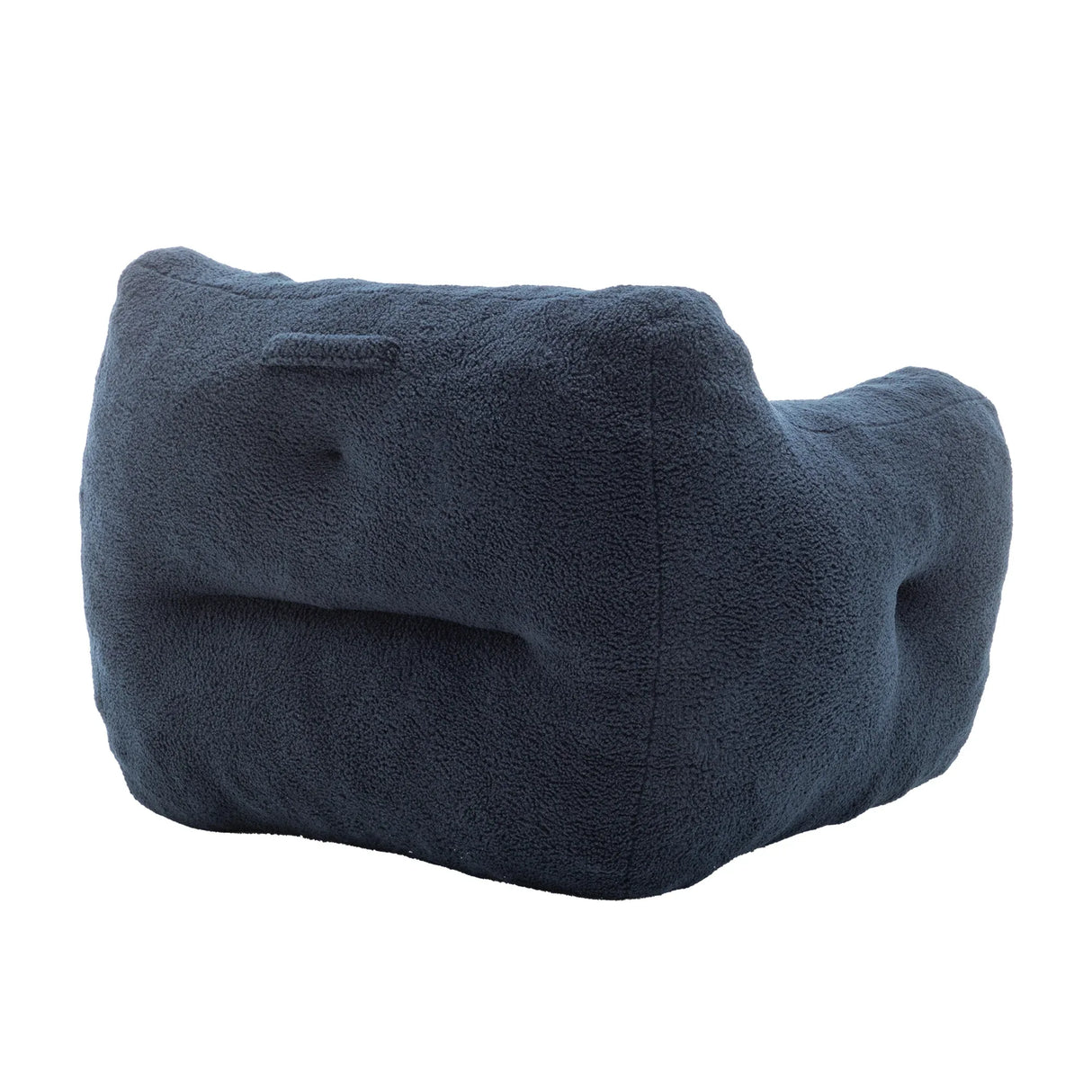 High-Density Foam Teddy Bean Bag Chair With Armrests - Omega Lifestyles