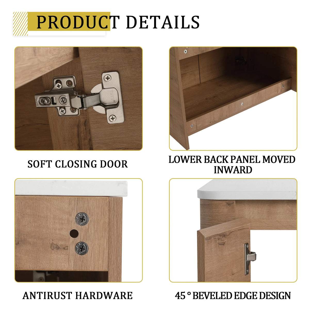 30-Inch Wall-Mounted Bathroom Vanity With Ceramic Sink - Omega Lifestyles