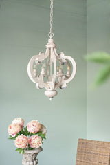 6-Light French Country Wood Farmhouse Chandelier