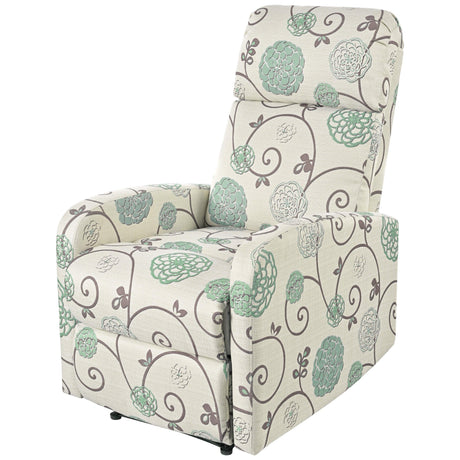 Manual Recliner Chair With Adjustable Backrest And Plush Upholstery - Omega Lifestyles