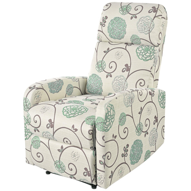 Manual Recliner Chair With Adjustable Backrest And Plush Upholstery - Omega Lifestyles